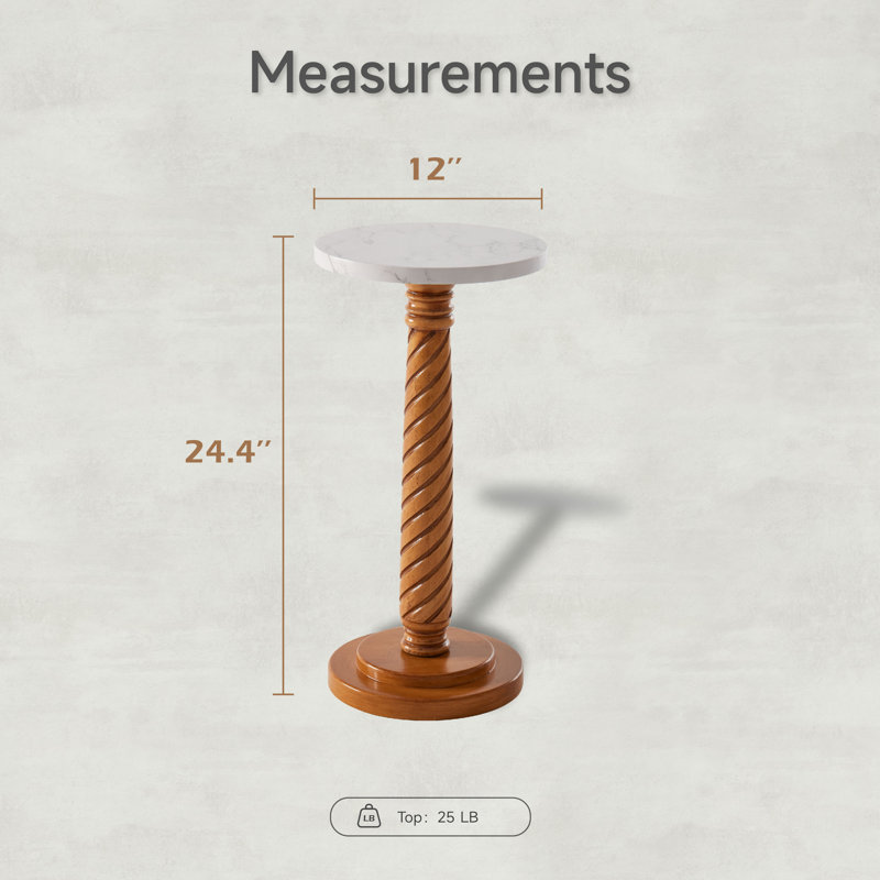 Charlton Home® Keerath MidCentury Pedestal End